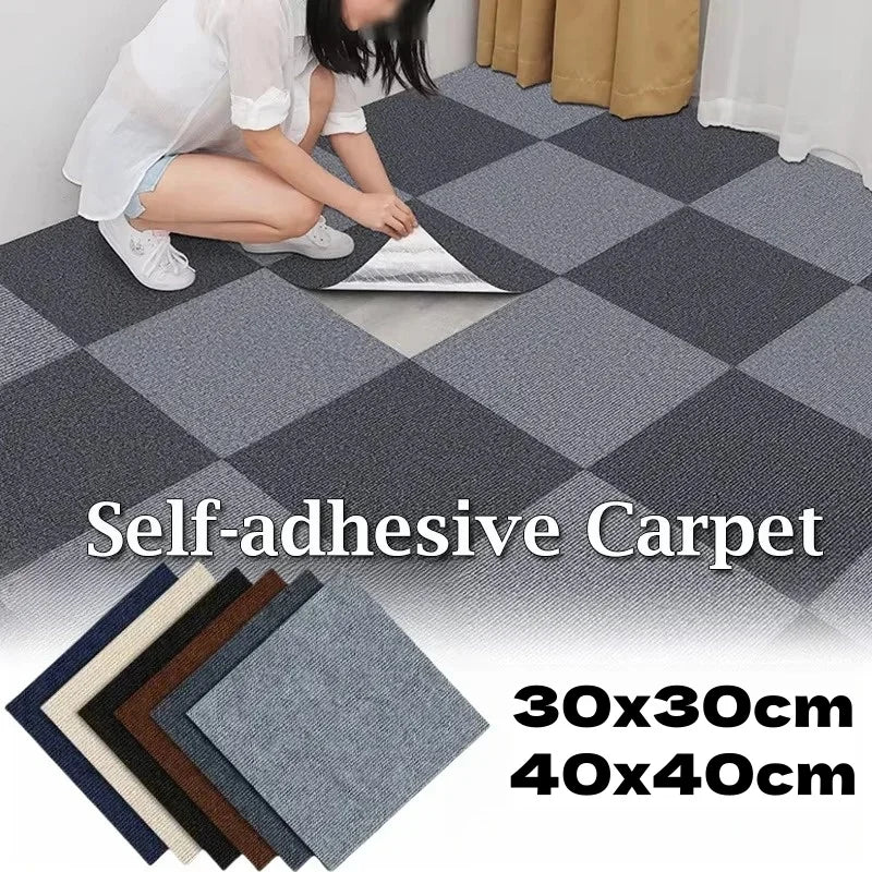 Peel and Stick Carpet Tiles – Self Adhesive Floor Rug Squares