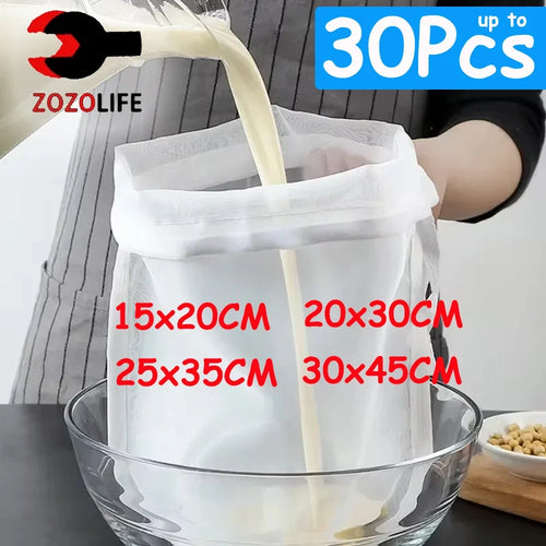 Nylon Mesh Filter Bag – Nut Milk, Soy Milk & Food Strainer