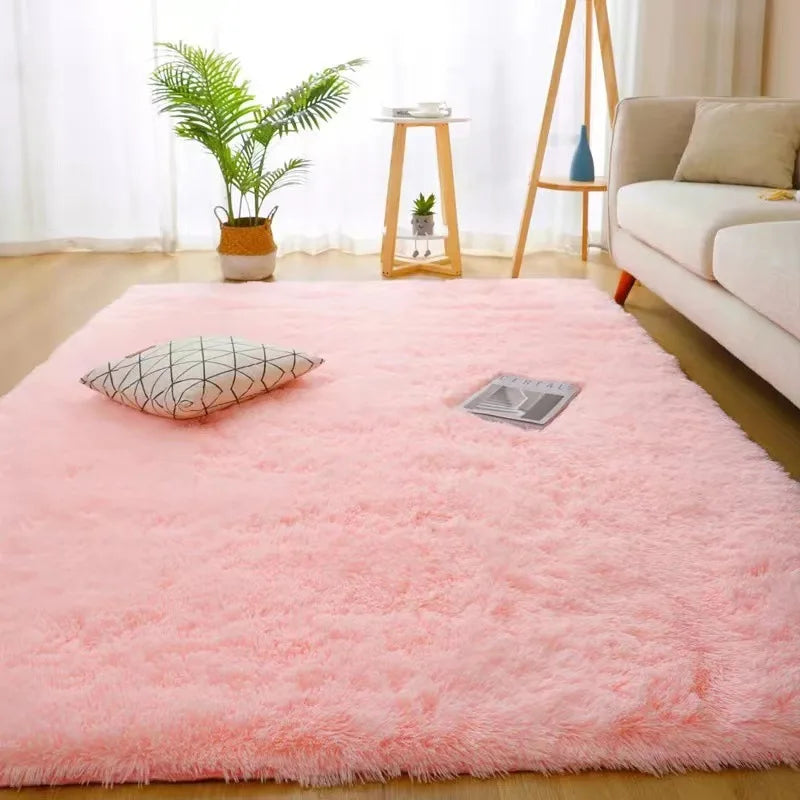 Fluffy Shag Area Rug – Soft Plush Carpet for Living Room & Bedroom