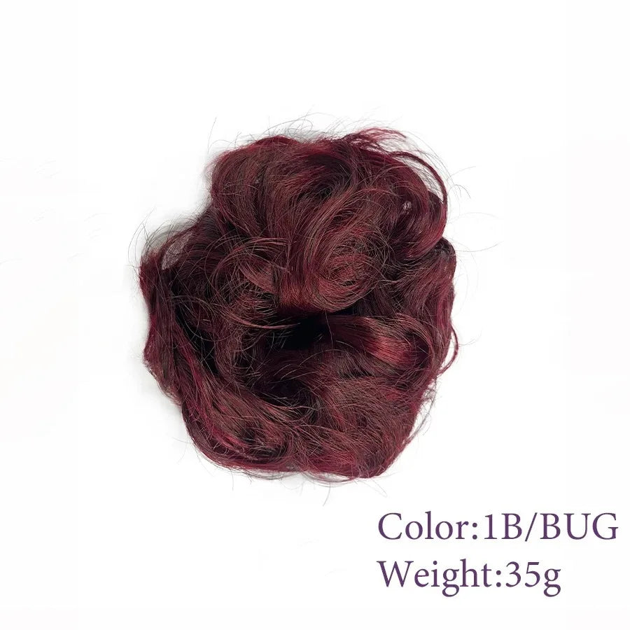 Messy Bun Hair Scrunchie – Synthetic Chignon Updo Hairpiece