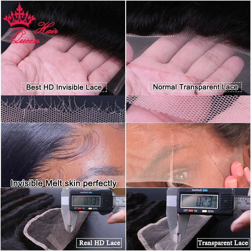 HD Lace Frontal & Closure – 4x4 to 13x6 Straight & Body Wave