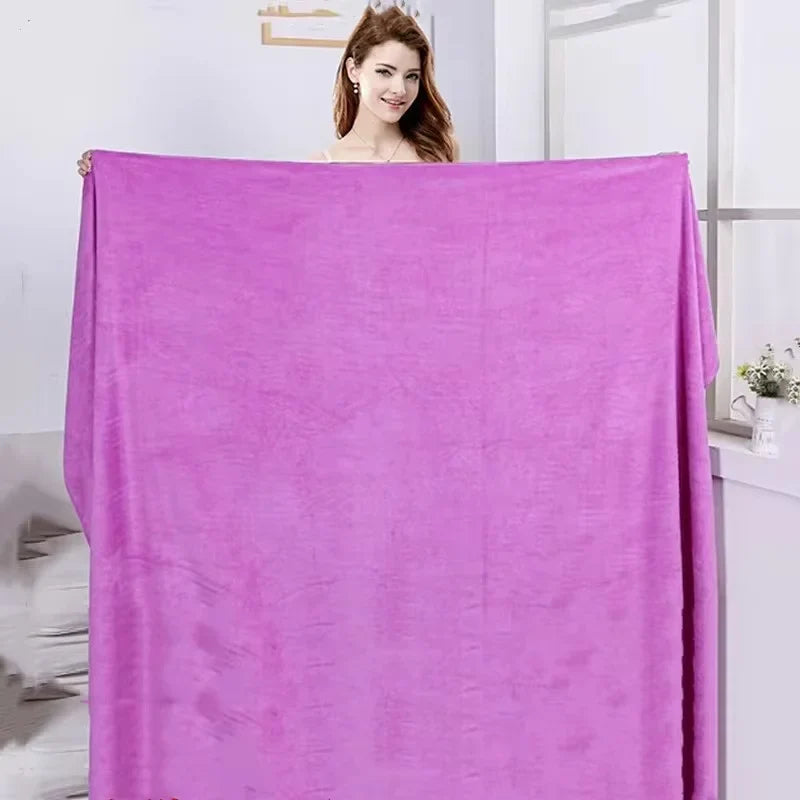 Large Soft Absorbent Bath Towel – Double-Sided, Non-Linting