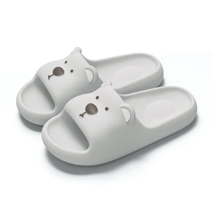 Rabbit Pillow Slippers – Thick Sole Cloud Slides for Women & Men