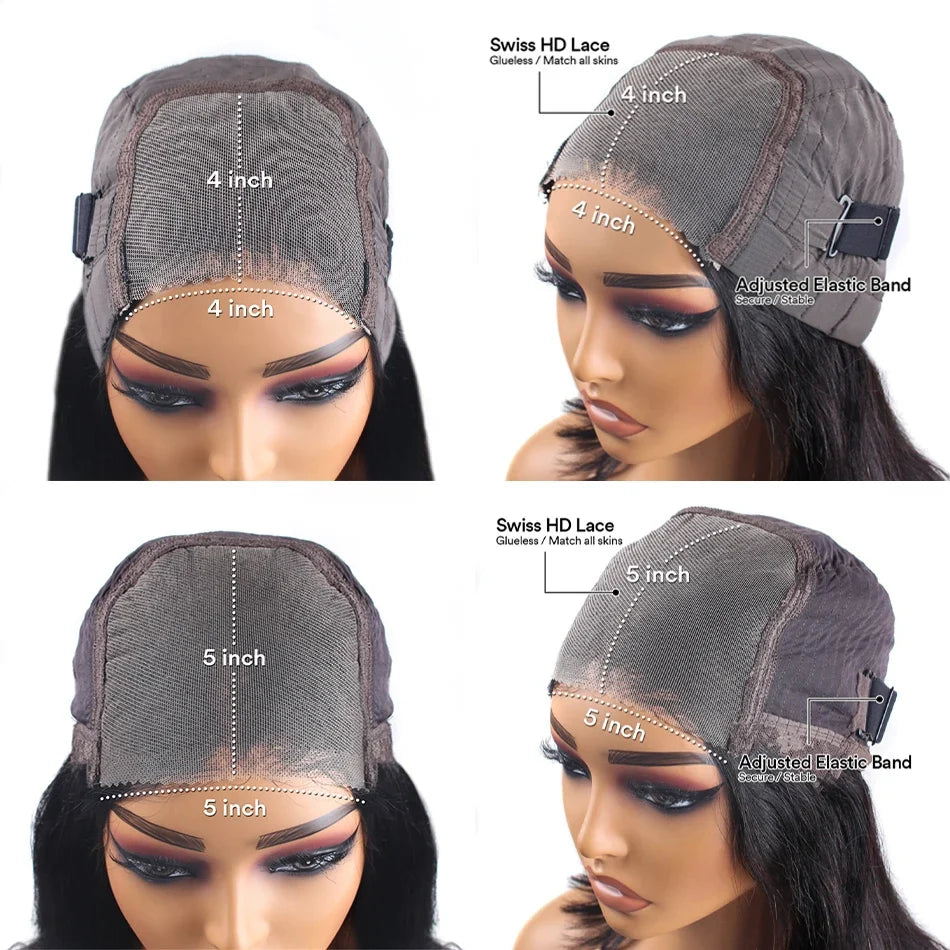 Deep Wave Glueless Wig – Human Hair, Pre-Cut Lace, Ready to Wear