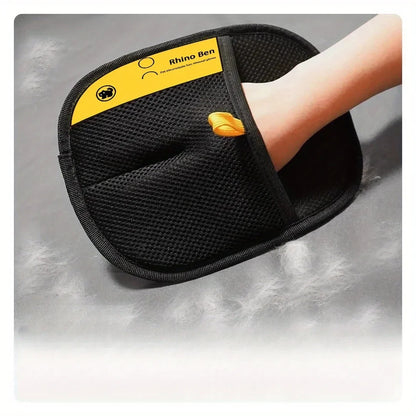 Pet Hair Removal Gloves 2-Pack – Double-Sided Cat & Dog Brush
