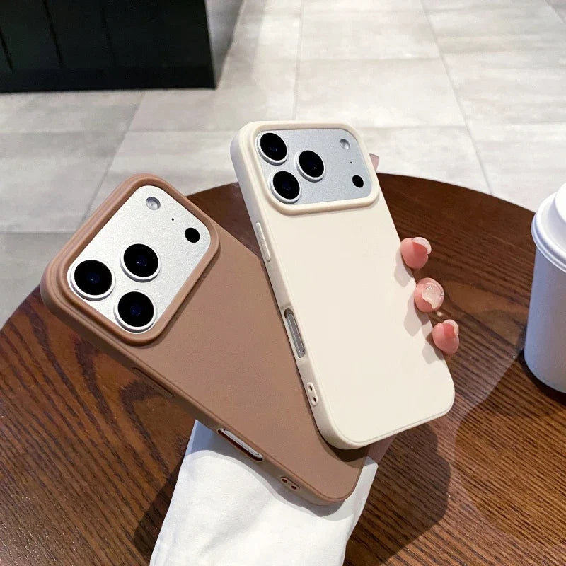 Candy Color Silicone iPhone Case – Matte Soft TPU Cover
