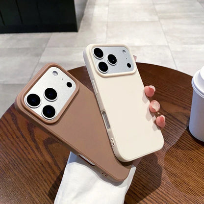 Candy Color Silicone iPhone Case – Matte Soft TPU Cover