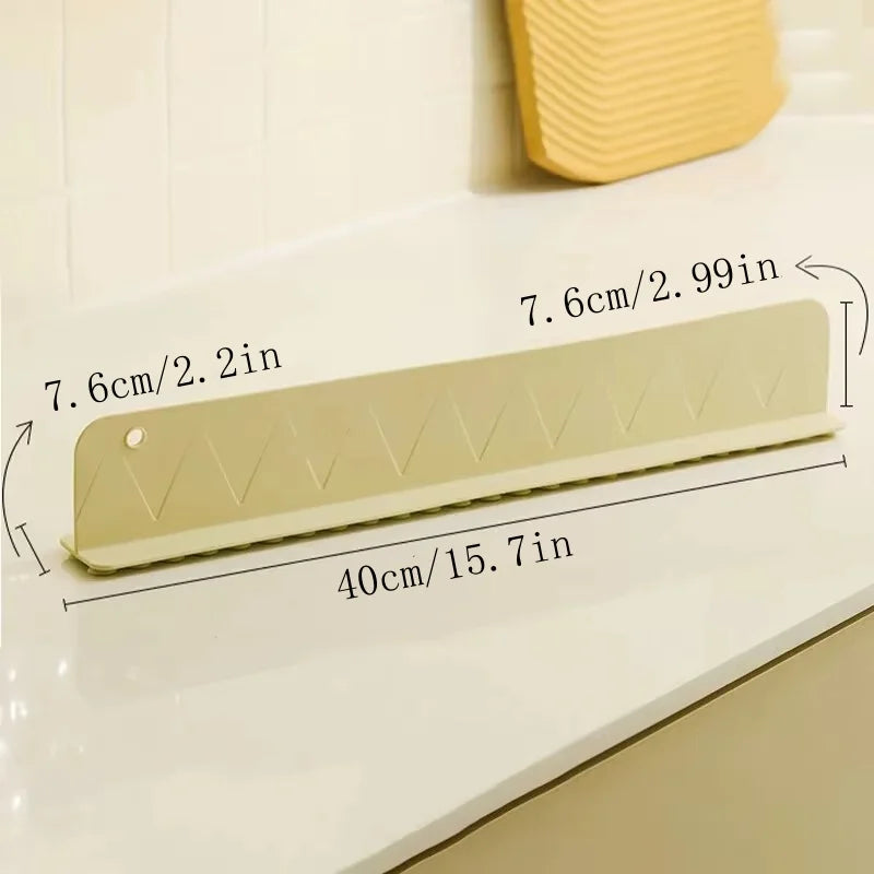 Silicone Sink Splash Guard – Water Dam with Suction Cups