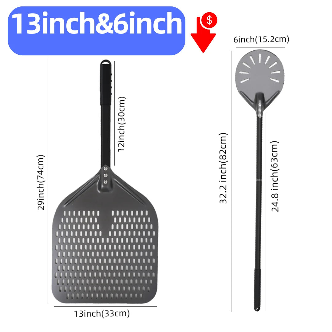 Aluminum Pizza Peel – Hard Anodized Bread Paddle for Oven Baking
