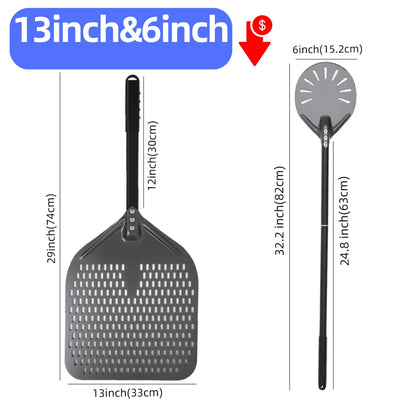 Aluminum Pizza Peel – Hard Anodized Bread Paddle for Oven Baking