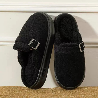 Platform Fuzzy Slippers Women Indoor Plush House Shoes