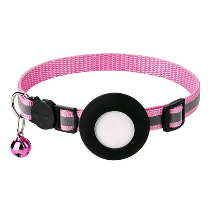 AirTag Pet Collar with GPS Holder – Adjustable Anti-Lost Collar for Cats & Puppies