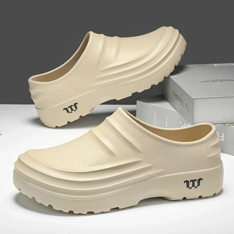 Non-Slip Chef Clogs – Oil-Proof Work Shoes for Kitchen