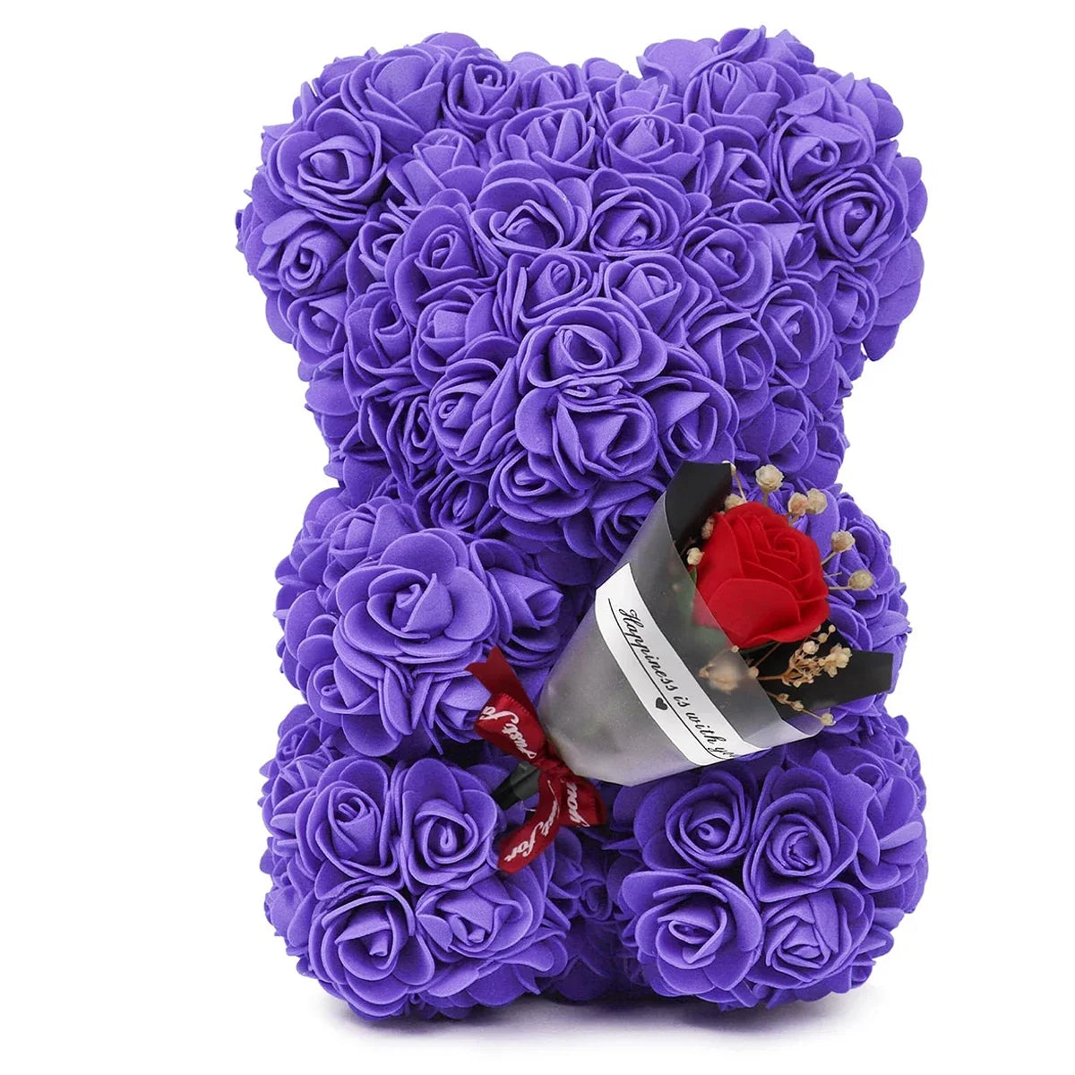 Rose Teddy Bear – Artificial Foam Flower Bear Gift