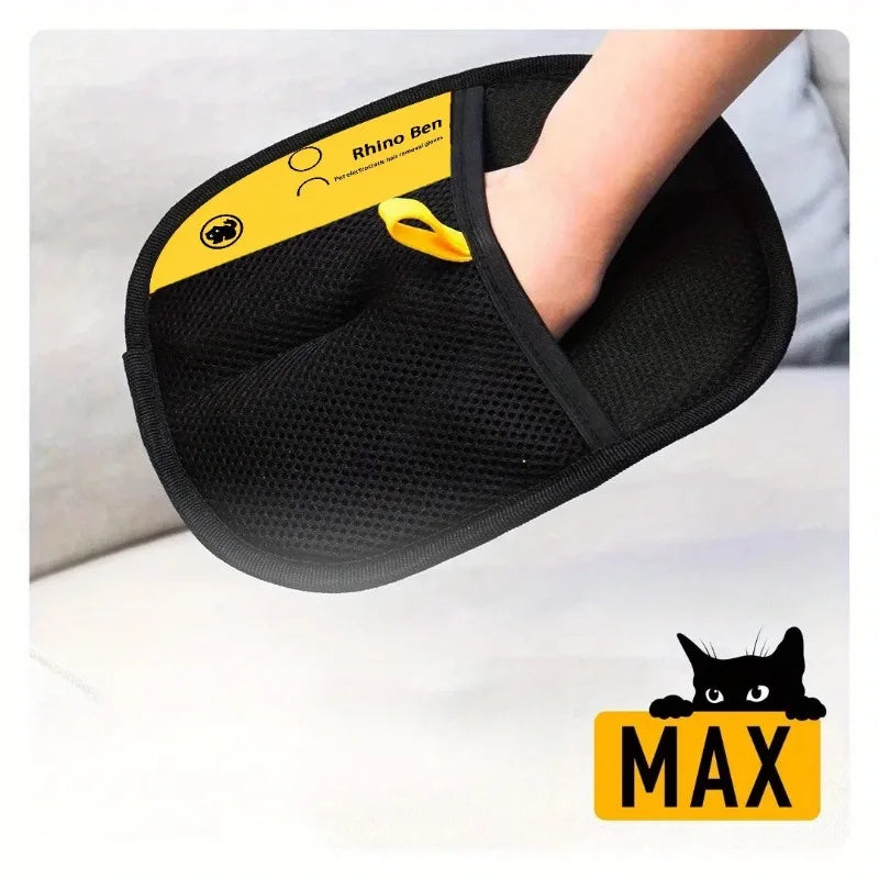 Pet Grooming Glove – Static Hair Removal Mitt for Dogs & Cats
