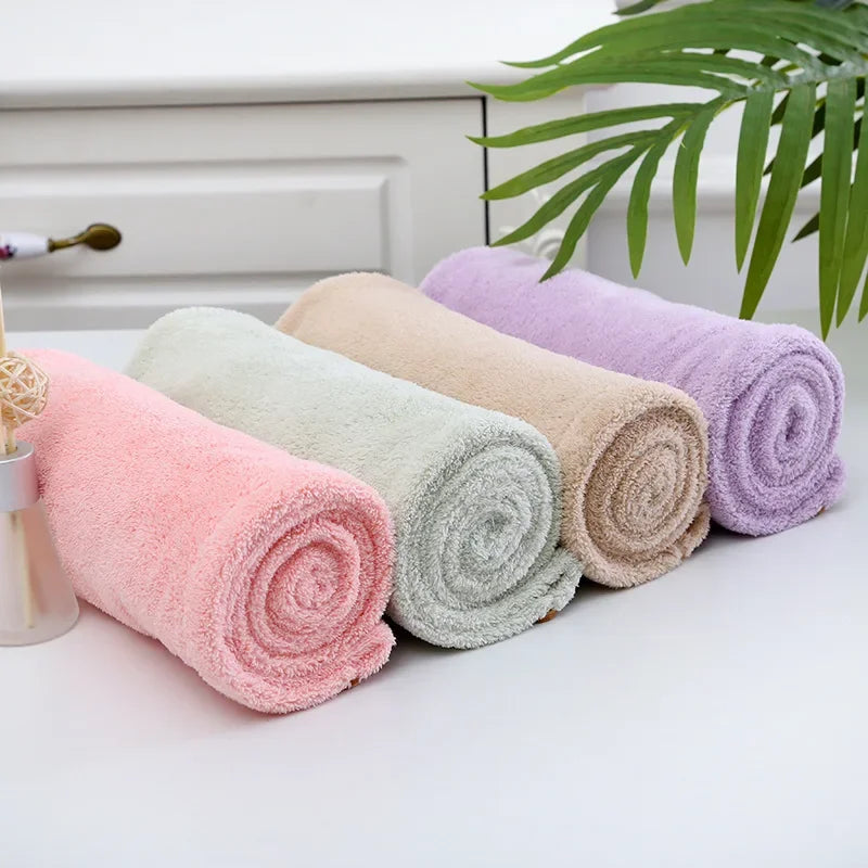Microfiber Hair Towel Wrap – Magic Fast-Drying Bath Hat