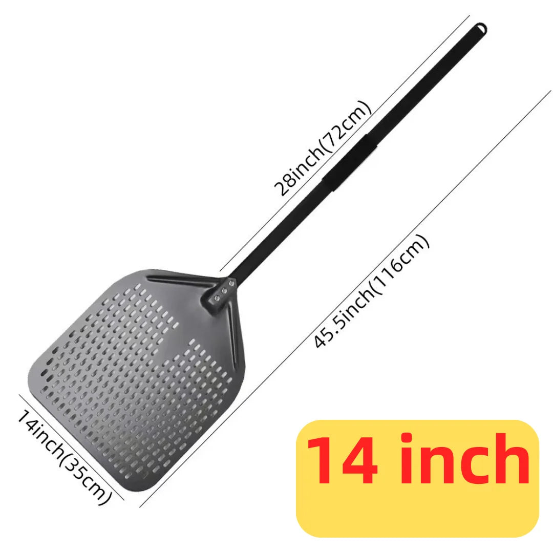 Aluminum Pizza Peel – Hard Anodized Bread Paddle for Oven Baking