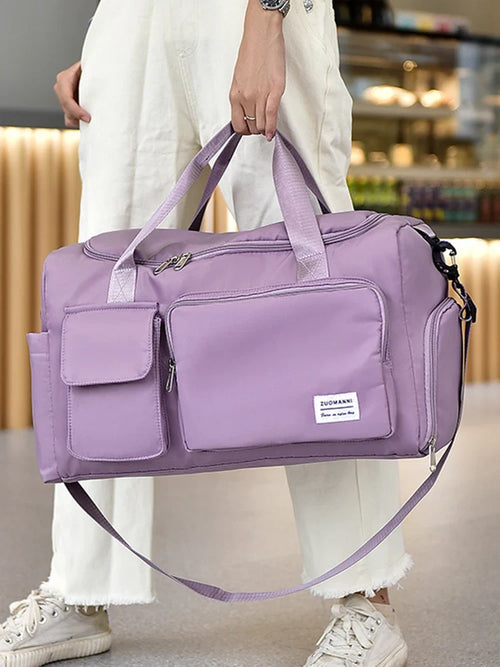 Weekender Duffle Bag with Shoe Compartment – Large Travel Bag