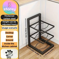 3 Tier Black