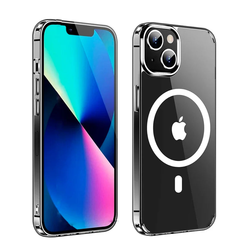 Clear MagSafe iPhone Case – Slim Transparent Cover for iPhone 11–16 Series