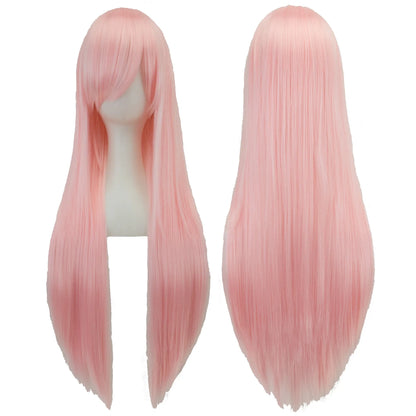 Cosplay Wig Long Straight 80cm Synthetic Hair – 36 Colors