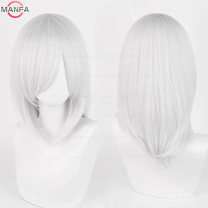 Anime Cosplay Wig - 40cm Medium Straight Wig with Bangs