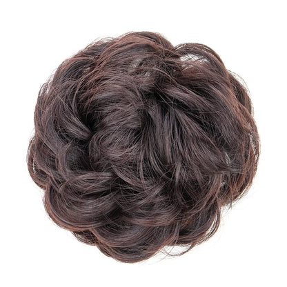 Messy Bun Hair Piece – Synthetic Chignon with Elastic Band