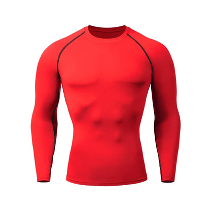Men's Compression Shirt – Long Sleeve Rashguard for Gym & Sports