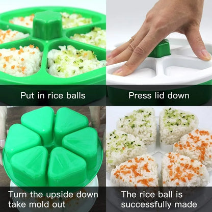 Triangle Onigiri Mold – DIY Sushi Rice Maker, BPA-Free Food Grade
