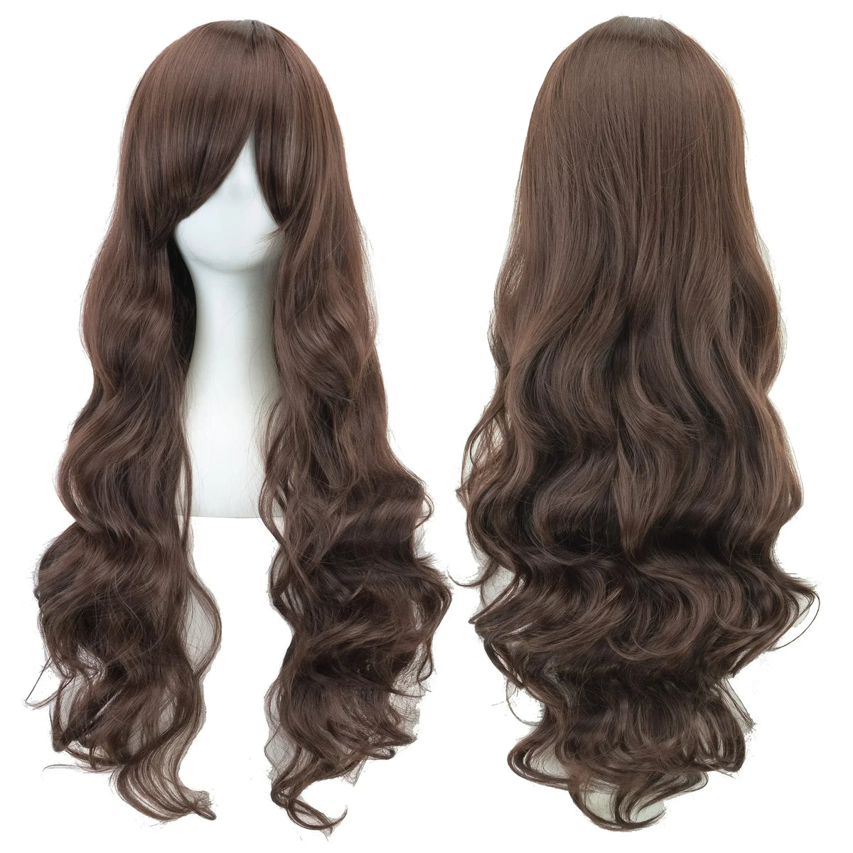 Long Curly Cosplay Wig – Synthetic Party Wig for Women