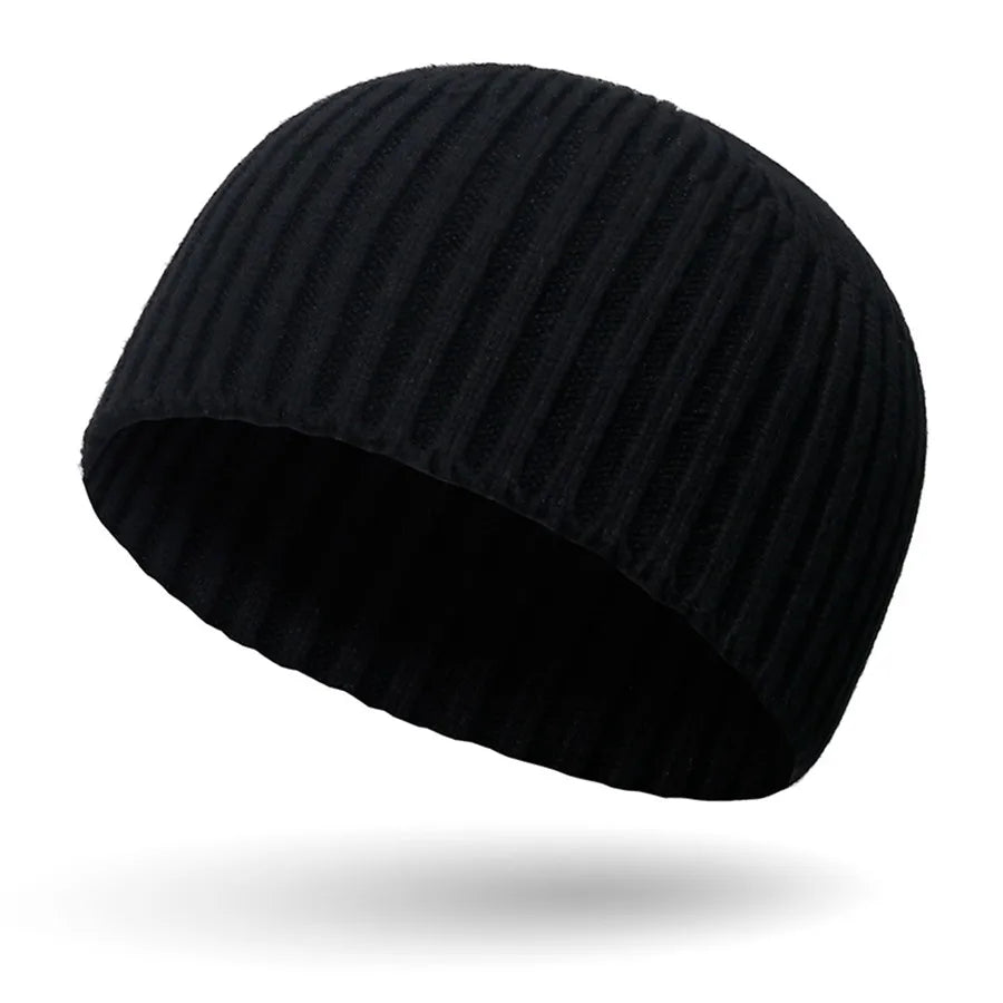 Ribbed Knit Beanie Hip-Hop Streetwear Warm Winter Hat