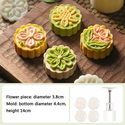 Mooncake Mold DIY Hand Press – Pastry & Mung Bean Cake Stamp