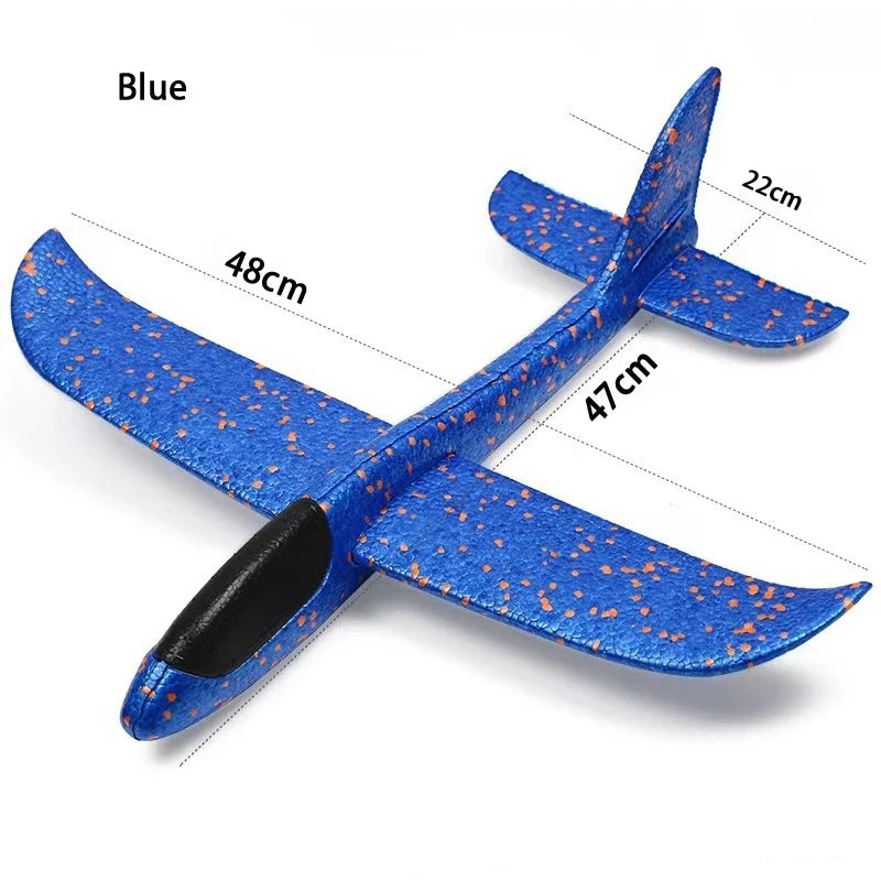 Large Foam Glider Plane Toy for Kids – 48cm Hand Throw Aircraft
