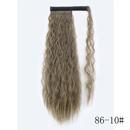 Wrap Around Ponytail Extension – Long Straight Synthetic Clip-In