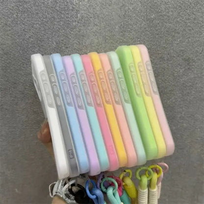 iPhone Case Soft Matte Candy Transparent Cover – Multi-Color