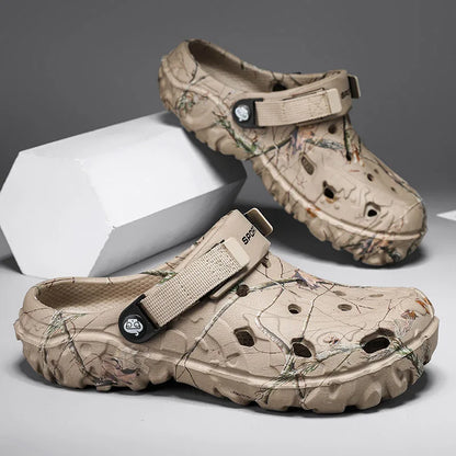 Men's Camo Clogs – Lightweight Non-Slip Garden Sandals