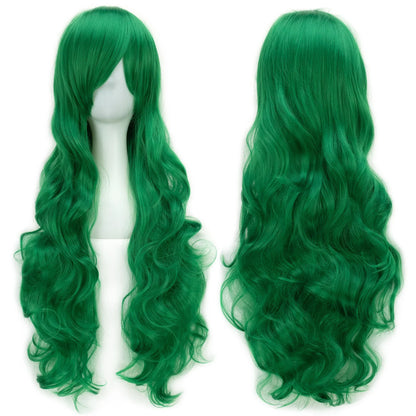 Long Curly Cosplay Wig – Synthetic Party Wig for Women