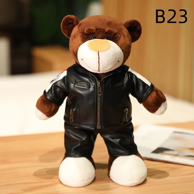Motorcycle Helmet Teddy Bear Plush Toy – Biker Stuffed Animal Gift