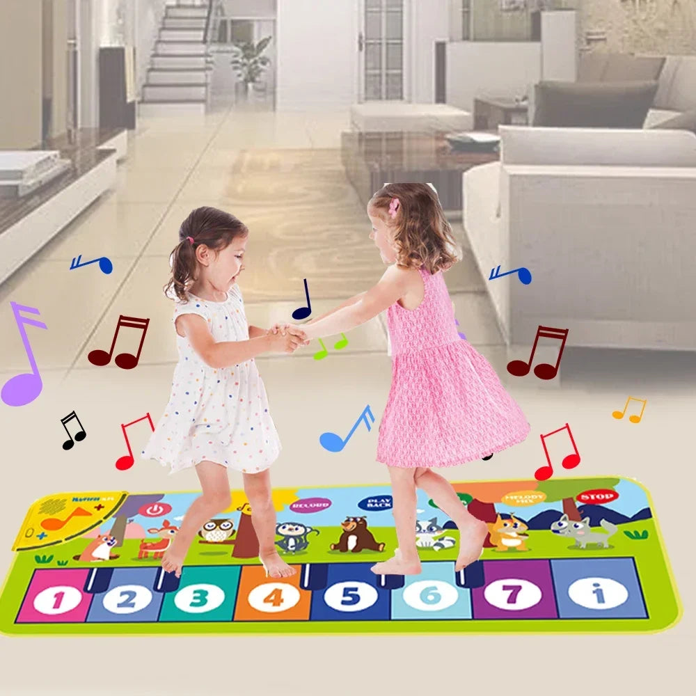 Kids Piano Mat – Musical Floor Keyboard with Animal Design 80cm