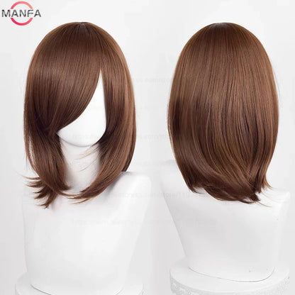 Anime Cosplay Wig - 40cm Medium Straight Wig with Bangs