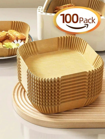 Air Fryer Disposable Paper Liners – Oil-Proof Parchment Sheets