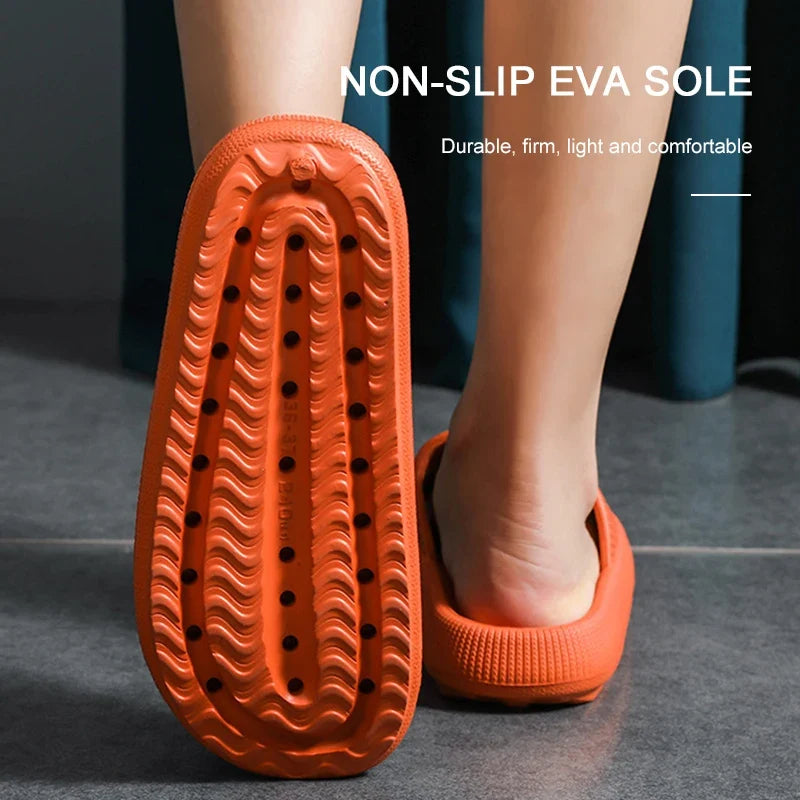 Thick Platform Cloud Slides – EVA Pillow Sole Slippers