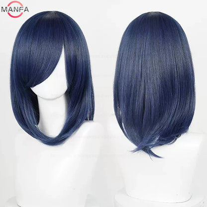 Anime Cosplay Wig - 40cm Medium Straight Wig with Bangs