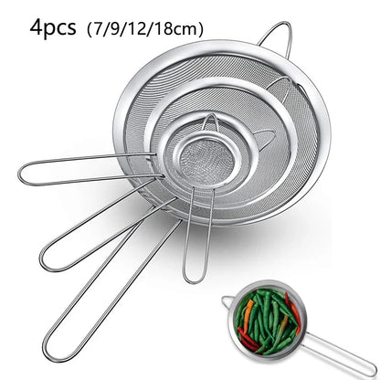 Stainless Steel Fine Mesh Strainer Sieve – Multiple Sizes