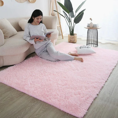 Soft Fluffy Shag Rug – Plush Area Carpet for Bedroom & Living Room
