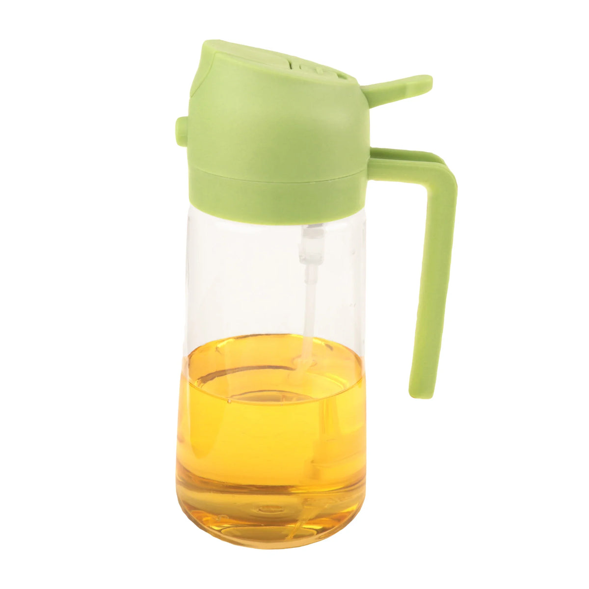 2-in-1 Oil Dispenser Bottle with Sprayer – 16.9 oz & 6.8 oz
