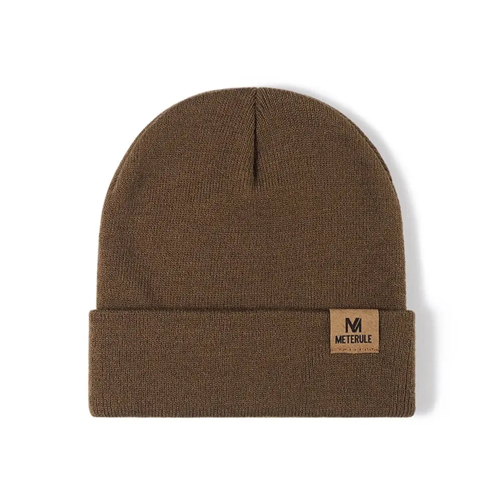 Knit Cuffed Beanie – Winter Warm Hat for Men & Women