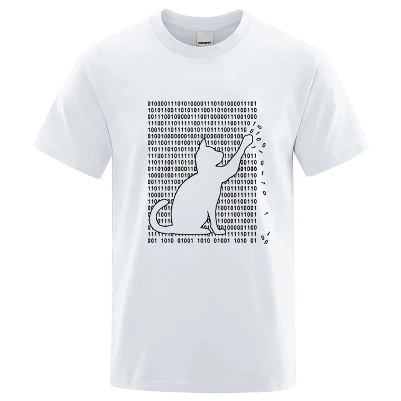 Cool Cat Graphic T Shirt Funny Cotton Blend Tee