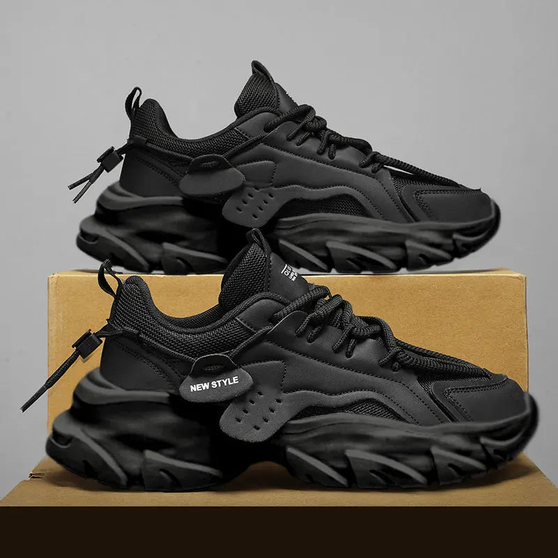 Men's Breathable Chunky Sneakers | Thick Sole Running Shoes