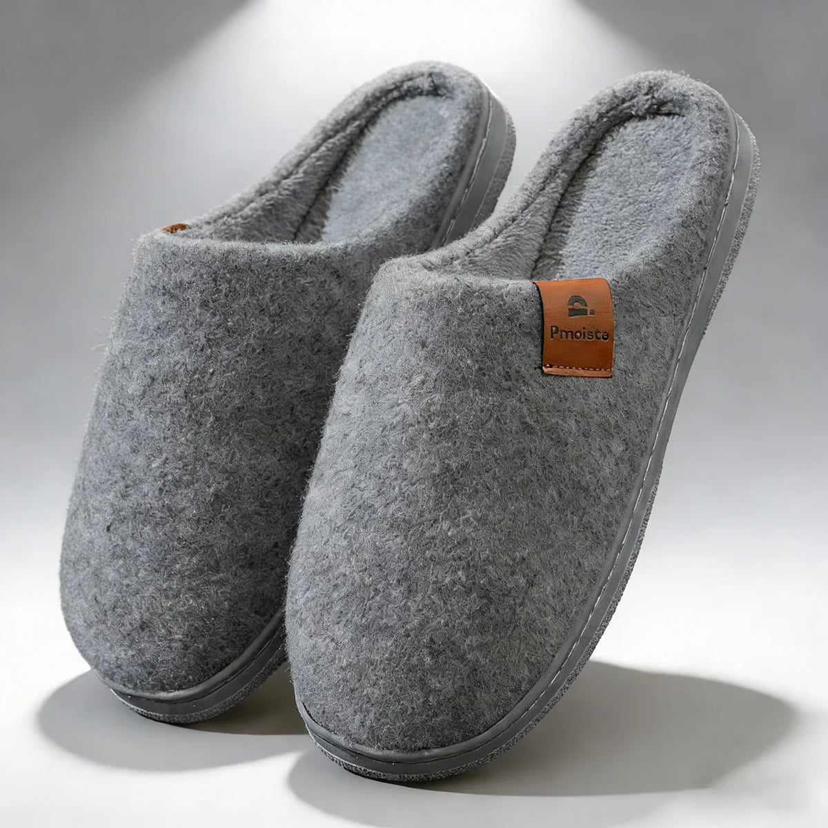 Winter Platform House Slippers – Warm Felt Non-Slip Indoor Shoes
